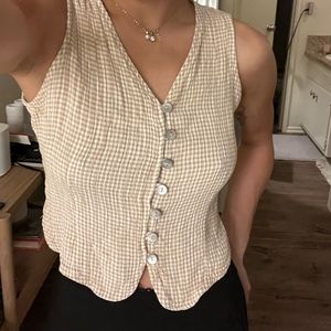 Vintage gingham top